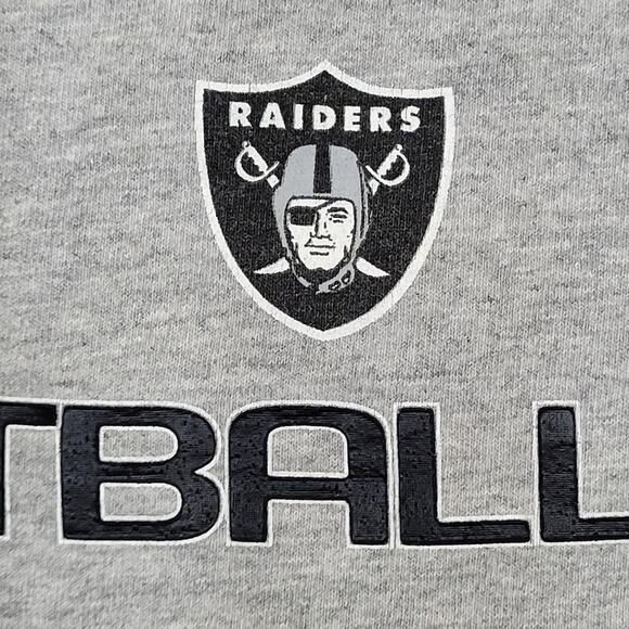 Vintage 90s Las Vegas Raiders Shirt Large 22x26 Gray Football - Picture 9 of 15